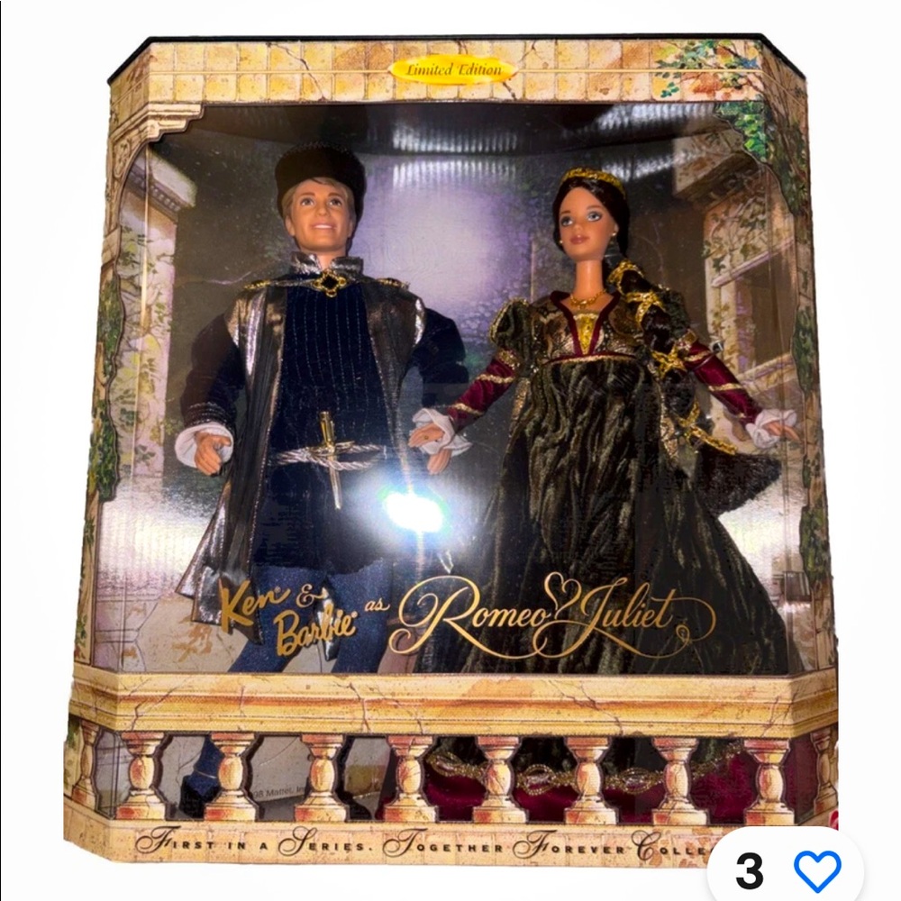 LIMITED EDITION KEN & BARBIE AS ROMEO & JULIET TOGETHER FOREVER COLLECTION 19364